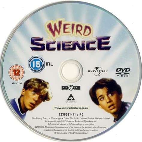 Weird Science 1985 R2 Dvd Covers And Labels