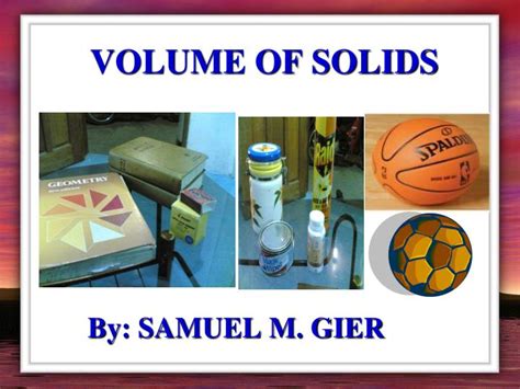 Ppt Volume Of Solids Powerpoint Presentation Free Download Id6801514
