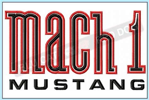 Mach 1 Mustang Embroidery Design Blucat Reddog Reviews On Judgeme