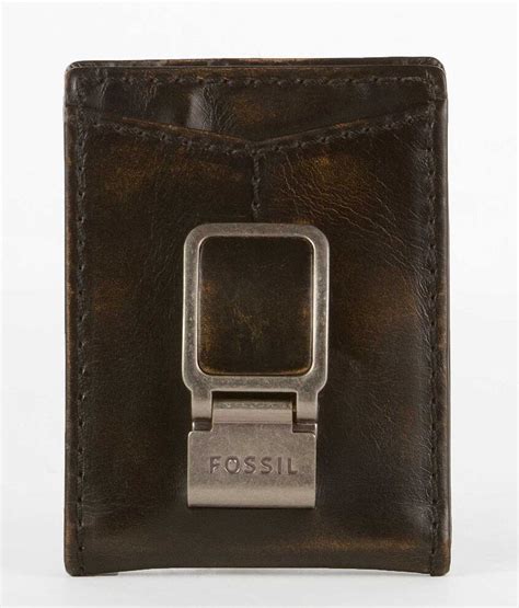 Fossil Carson Id Wallet Mens Bags In Black Buckle