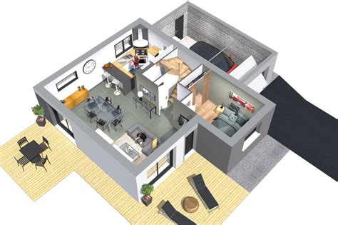 Le nombres de chambres, la disposition des pièces, une maison de plain pied ou à étages. Construire une maison moderne - Maisons Clefs d'Or ...