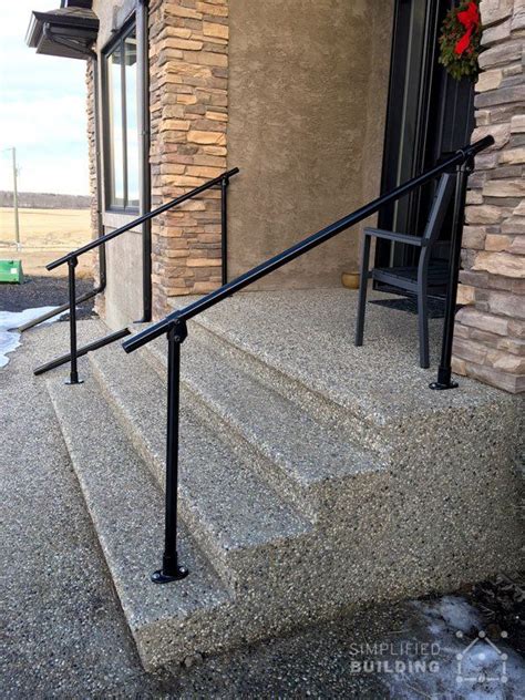 How to install stair handrail on stairs : Pin on Pipe Railing