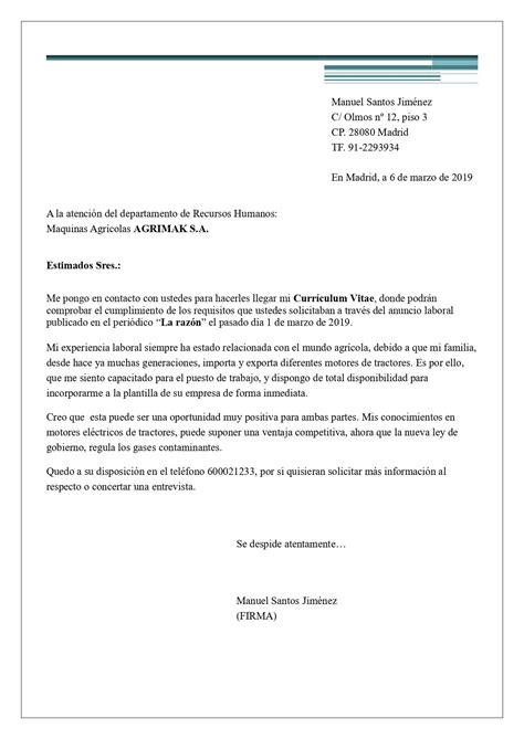 Modelos De Carta De Presentación