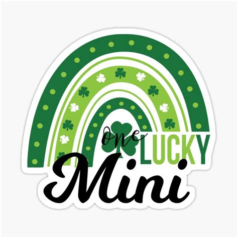 One Lucky Mini Matching Mammy And Me Sticker For Sale By Egleg