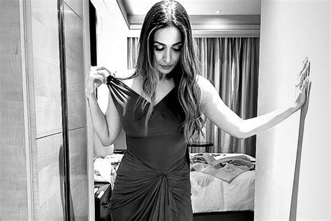 malaika arora looks like a dream in thigh slit bodycon gown check out the picture