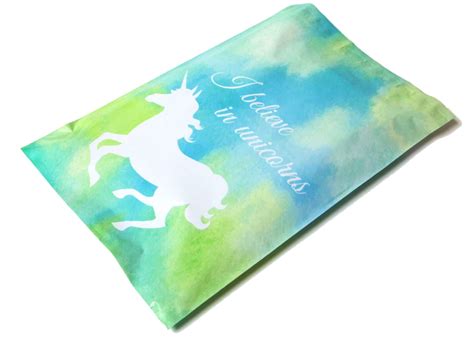 Designer Mailers Blue Unicorn Poly Mailers 10x13 | Mailer design, Mailer, Poly mailers