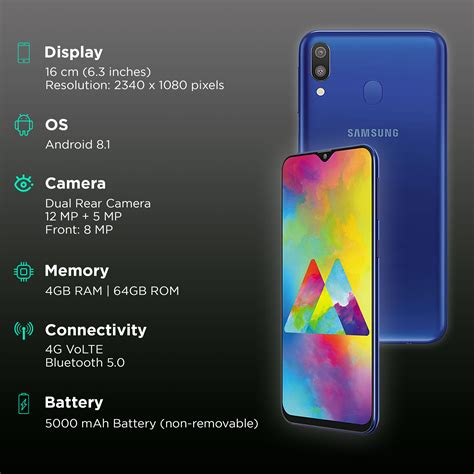 Buy Samsung Galaxy M20 4gb Ram 64gb Ocean Blue Online Croma