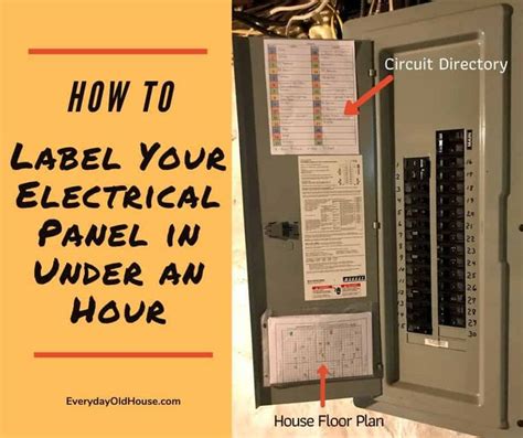 Electrical panel labeling best practices. How to (Quickly) Label A Home's Electrical Panel Directory - Everyday Old House in 2020 | Label ...