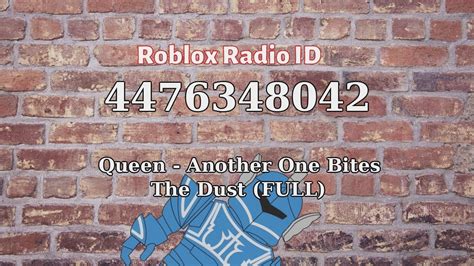 These roblox music ids and roblox song codes are very commonly used to listen to music inside roblox. Queen - Another One Bites The Dust (FULL) Roblox ID ...