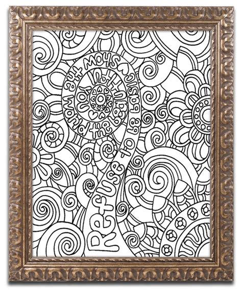 kathy g ahrens mixed coloring book 51 ornate framed art