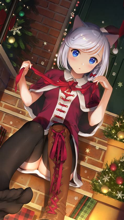 Christmas Anime 2017htc Rezound Wallpaper 720×1280 Kawaii Mobile