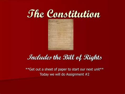Ppt The Constitution Powerpoint Presentation Free Download Id1779067
