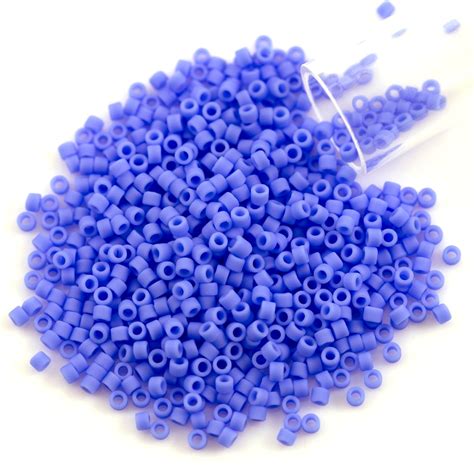 Miyuki Delica Seed Bead 11 0 Matte Cornflower Blue Opaque Miyuki Beads Michaels