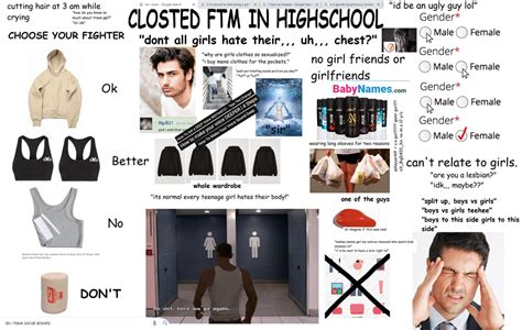 Closeted And In Denial Highschool Ftm Starter Pack Traaaaaaannnnnnnnnns