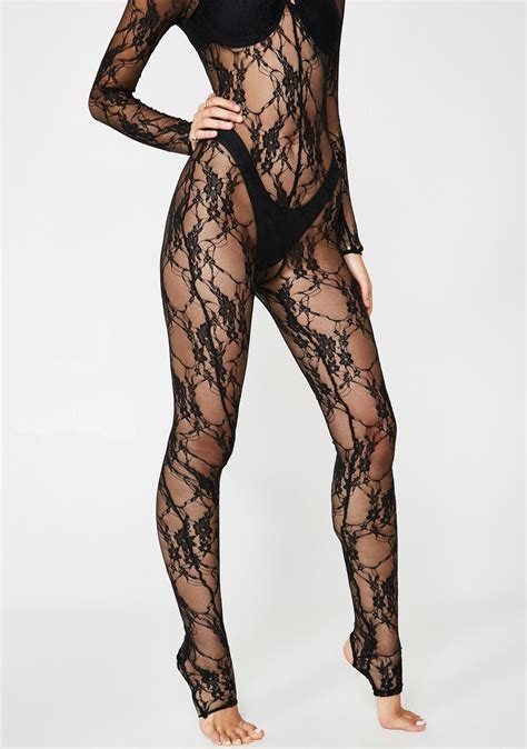 Fully Yours Lace Catsuit Catsuit Fashion Fishnet Bodystocking