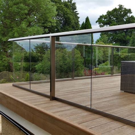 New Design Aluminium U Channel Frameless Glass Railing For Balcony China Balcony Railing And