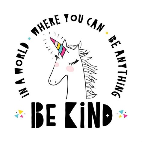Unicorn Be Kind Quote Printable And Wallpaper Hostess With The