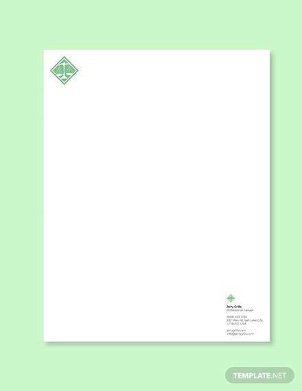 Let clients know you mean business with professionally designed letterhead templates you can customize to feature your law firm's logo and branding. 11+ Attorney Letterhead Templates - Word, PDF | Free & Premium Templates