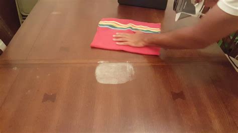Dip your paintbrush into the stain and apply an even, thin layer onto the wood. How to remove white heat stains on dining room tables ...