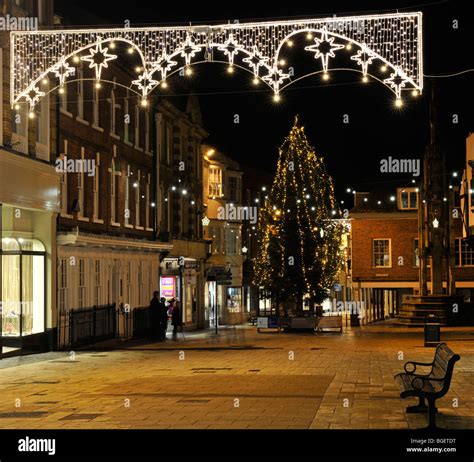 Christmas Lights In High Street Hi Res Stock Photography And Images Alamy