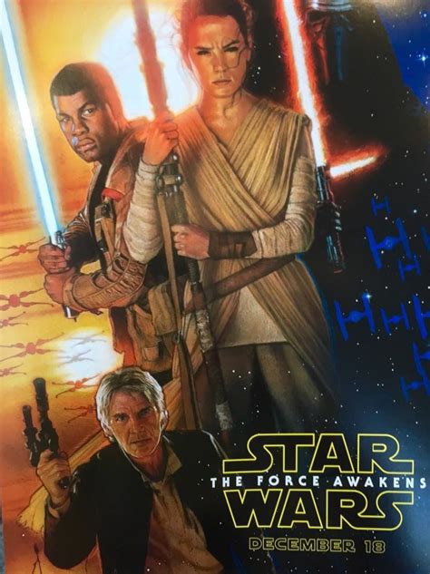 Drew Struzan Star Wars The Force Awakens Poster Unleashed