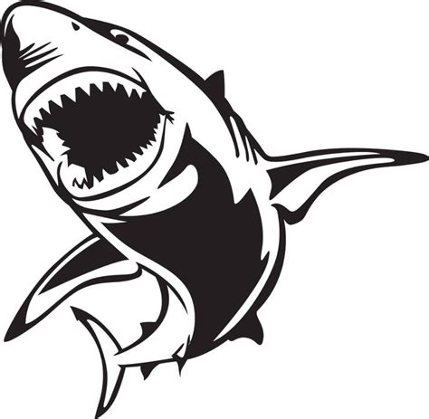 Shark Silhouette Svg Free 178 Dxf Include