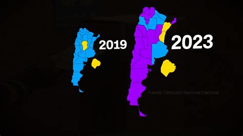 así fue el impactante cambio en el mapa de las elecciones paso en argentina de 2019 a 2023