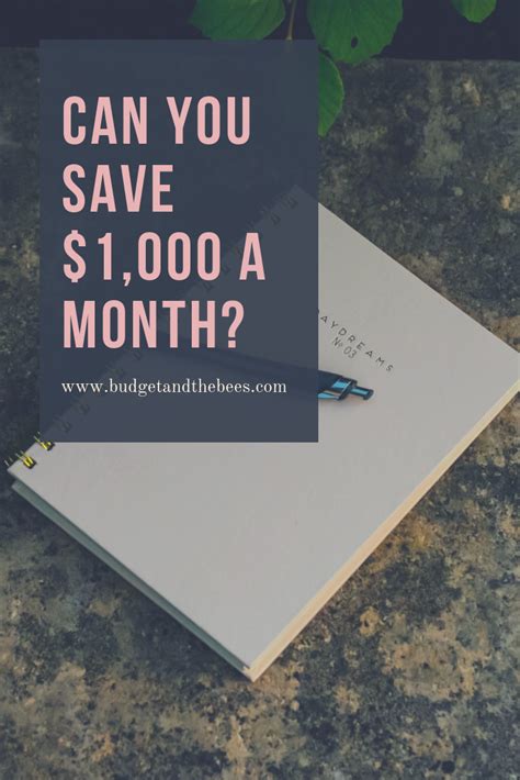 Can You Save 1000 A Month Budget And The Bees