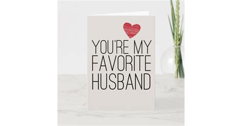 you re my favourite husband funny love card zazzle ca