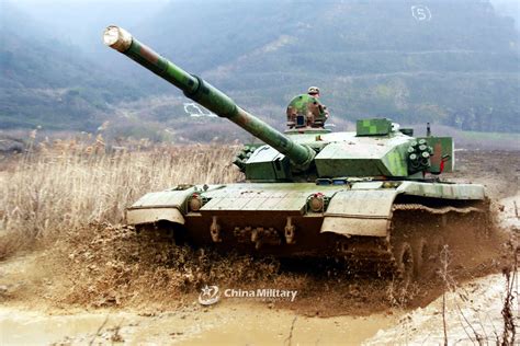 Type 96 Mbts Pass Through Shallow Trench China Military