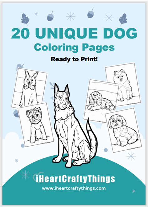 20 Cute Dog Coloring Pages I Heart Crafty Things
