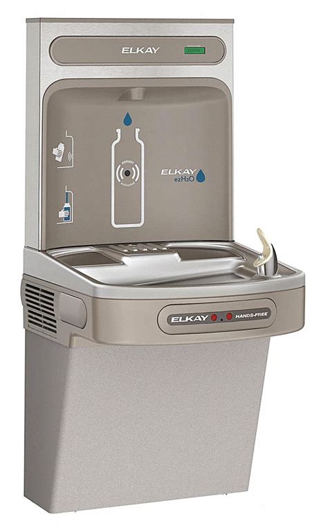 Elkay On Wall Refrigerated Drinking Fountain With Bottle Filler