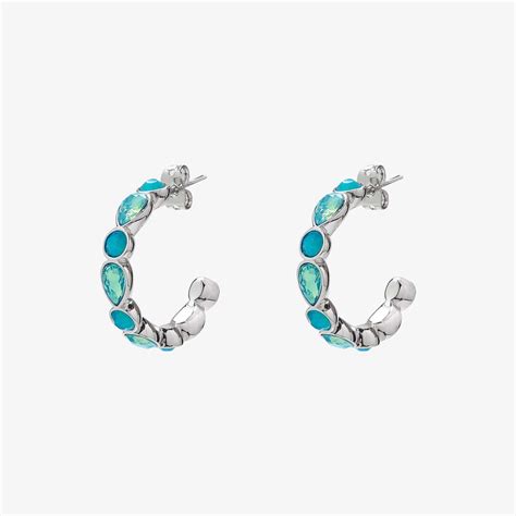 Delicate Gemstone Hoop Earrings Pura Vida Bracelets Eu