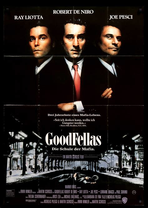 Goodfellas 1990 Original German Movie Poster Original Film Art