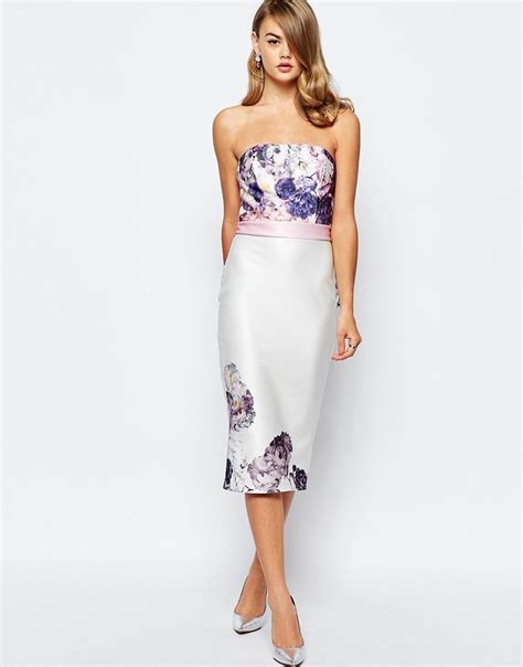 True Violet Bandeau With Contrast Belt And Back Frill At Mid