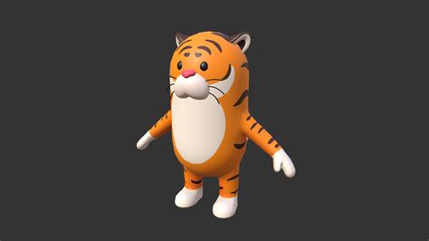 rigged tiger character buy royalty free 3d model by bariacg [2403da5