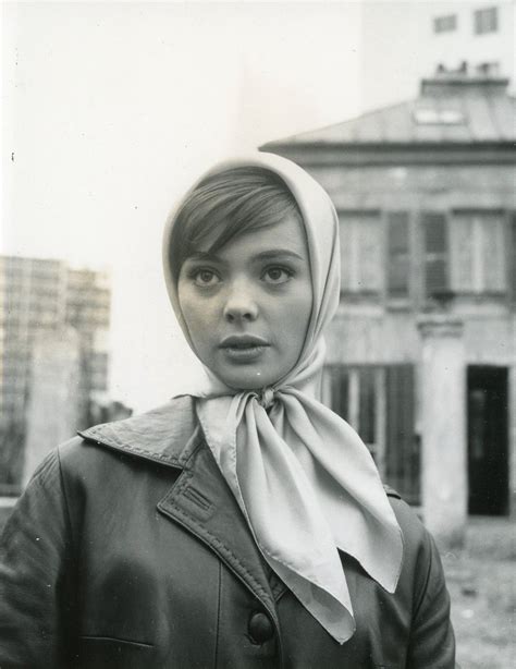 Vintage Photo Of Barbara Kwiatkowska Lass On The Set Of A Classic Film In Paris