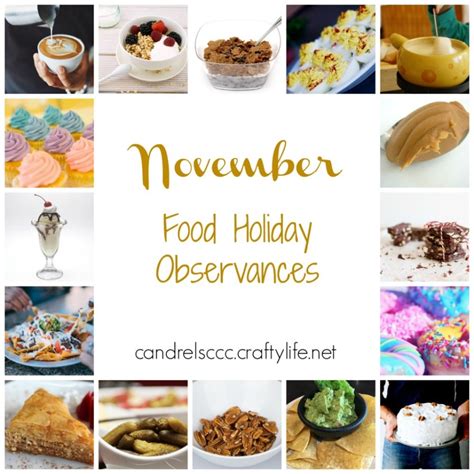 November Food Holiday Observances