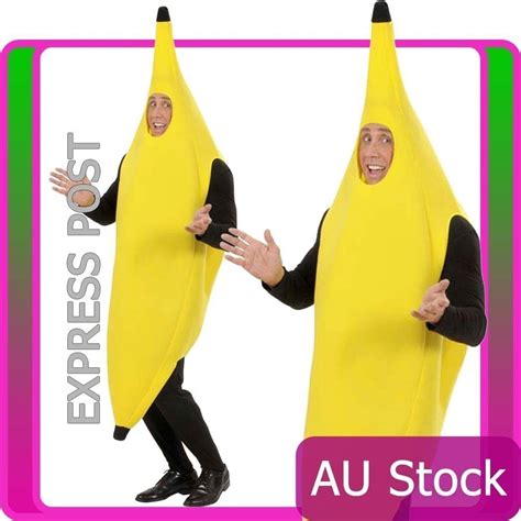 deluxe adult unisex funny mr banana suit yellow costume adults party fancy dress ebay