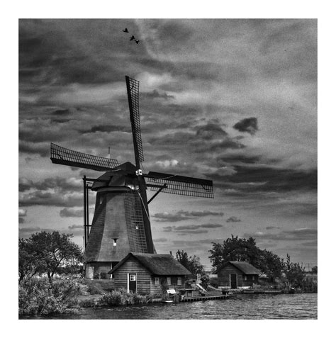 "Kinderdijk" Foto & Bild | fotos, world, schwarz-weiss ...