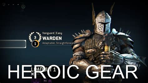 For Honor Warden Rep 3 Heroic Gear Youtube