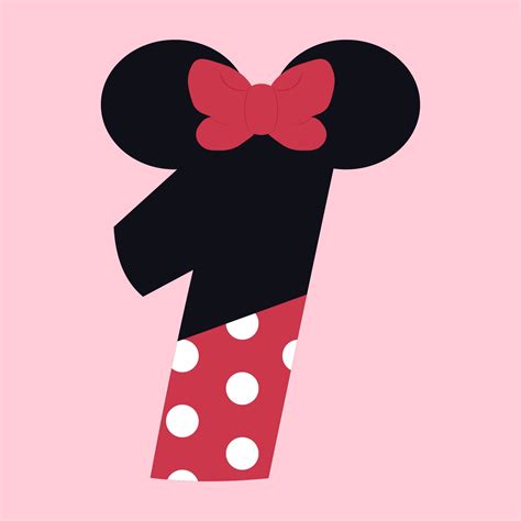 6 Best Images Of Printable Mickey Mouse Red Number 1 Mickey Mouse