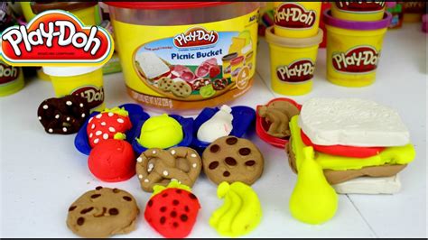 Plastilina Play Doh Picnic Bucket Juguetes Play Doh En Español Youtube