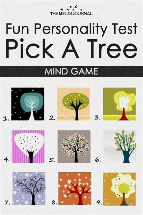 Fun Personality Test Pick A Tree Mind Game Quiz Fun Tests And