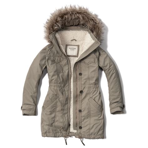 Womens Military Sherpa Lined Parka | Womens Outerwear ...