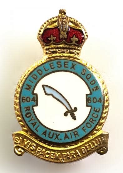 Vintage Queens Crown 115 Squadron Raf Royal Air Force Crest Sweetheart