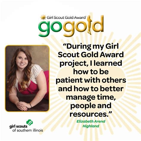 Elizabeth Arend From Highland Earned The Girl Scout Gold Award For