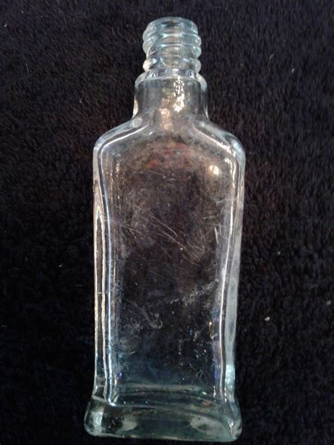 Three Vintage Bottles Tall Slender Long Necks Clear Tooled Etsy