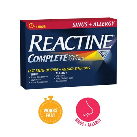 Allergy And Sinus Relief Reactine®