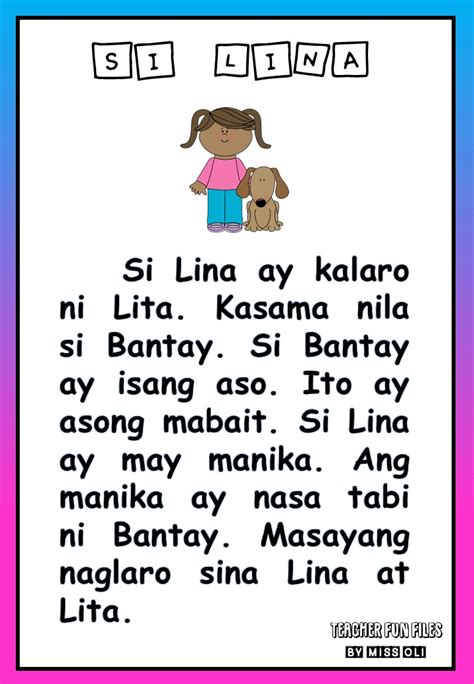 Magbasa Tayo Tagalog Reading Comprehension Kinder And 51 Off
